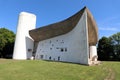 Notre Dame du Haut chapel in Ronchamp, France Royalty Free Stock Photo