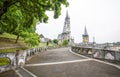 Notre Dame du Rosaire de Lourdes Basilica of our Lady of the Rosary the roman Catholic church in Lourdes, France. Royalty Free Stock Photo