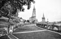 Notre Dame du Rosaire de Lourdes Basilica of our Lady of the Rosary the roman Catholic church in Lourdes, France Royalty Free Stock Photo