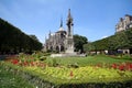 Notre dame garden Royalty Free Stock Photo