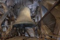 Notre dame paris cathedral bells and roof before fire Royalty Free Stock Photo