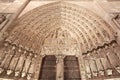 Notre Dame, Paris cathedral portal Royalty Free Stock Photo