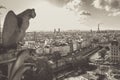 Notre Dame Paris France Gargoyle Royalty Free Stock Photo