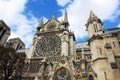 Notre Dame Paris France with gargoyles Royalty Free Stock Photo