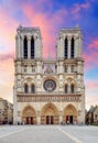 Notre Dame - Paris at sunrise Royalty Free Stock Photo