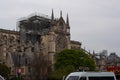 Notre-Dame Rose Window After Fire Royalty Free Stock Photo