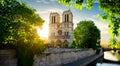 Notre Dame on Seine Royalty Free Stock Photo