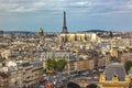 Notre Dame View Effel Tower Invalides Old Buildings Paris France