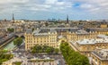 Notre Dame View Effel Tower Invalides Old Buildings Paris France