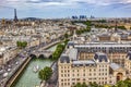 Notre Dame View Effel Tower Invalides Old Buildings Paris France