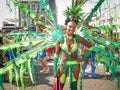 Notting Hill Carnival in London woman dancing Royalty Free Stock Photo