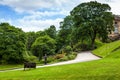 Nottingham castle park Royalty Free Stock Photo