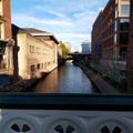 Nottingham city centre beautiful canal Royalty Free Stock Photo