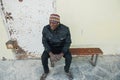 Nouadhibou, Mauritania, JANUARY 18, 2020: Close up portrait of smiling face of african man