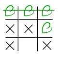 Noughts and crosses game