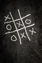 Noughts and Crosses game Royalty Free Stock Photo