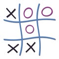 Noughts and Crosses game illustration