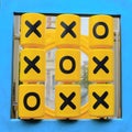 Noughts and Crosses game on outdoor children playground. Royalty Free Stock Photo