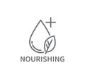 Nourishing Cosmetics and Beauty Vector Line Icon