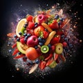 Nourishing Nebula - A Vibrant Galaxy of Healthy Foods and Nutrients