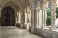 The Atrium pillars and arches at the Church of The Nativity in Bethlehem near Jerusalem on the West Bank in Israel Royalty Free Stock Photo