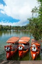 Boating in Burnham Park Reservation, Baguio, Phillippines Royalty Free Stock Photo