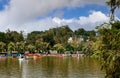 Boating in Burnham Park Reservation, Baguio, Phillippines Royalty Free Stock Photo