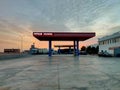 05 Nov 2020, Bir gandouz, Morocco. Petrom Sahara- Fuel or gas station at Bir gandouz, Morocco. Royalty Free Stock Photo
