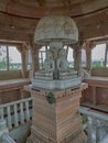 MAHAVIRA and Neminathji in top floor of kirti stambh Chandraprabhu Digambar Jain Bhavan Jinalay 12th Bhiloda Aravalli Gujarat