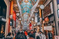 Nov 26 2023 Nakano street crowded with people, shoppers, and tourists during holiday