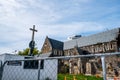 2018, NOV 3 - New Zealand, Christchurch, Damaged Cathedral after earthquake Royalty Free Stock Photo