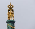 The Three Graces on top of the last Prussian baroque Palace from 1769