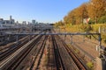 Nov 29 2023 the railway with Ueno Station, tokyo, japan Royalty Free Stock Photo