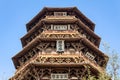 Nov 2014, Yingxian, China: Wooden Pagoda of Yingxian, near Datong, Shanxi province, China.