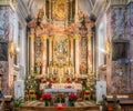 Nova Ponente, Italy - december 30, 2017: Monastery of Pietralba near Monte San Pietro, Nova Ponente, South Tyrol, Italy. The most