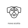 Nova Scotia Duck Tolling Retriever dog icon. Trendy modern flat Royalty Free Stock Photo