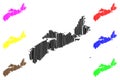 Nova Scotia Canada map vector Royalty Free Stock Photo