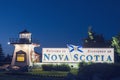 Nova Scotia sign Royalty Free Stock Photo