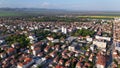 Nova Zagora Bulgaria drone city view aerial panorama