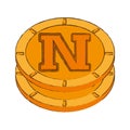 novacoin cryptocurrency stack icon
