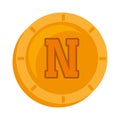 novacoin money golden icon