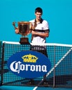 Novak Djokovic at the 2010 China Open Royalty Free Stock Photo
