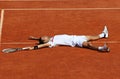 Novak Djokovic (SRB) at Roland Garros 2011 Royalty Free Stock Photo