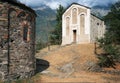 The abbey of Novalesa in Piedmont, Italy, famous medieval benedectine monastery