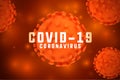 Novel corona virus outbreak background poster