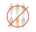 Novel Coronavirus - Avoid Crowded Place - Icon