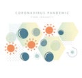 Novel Coronavirus - Community Hotspot Herd Immunity - Abstract Illustration