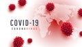 Novel Coronavirus, 2019-nCoV. Coronavirus outbreak from Italy. Spread of the epidemia coronavirus covid 19. Vector illustration