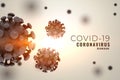 Novel coronavirus spreading outbreak background design