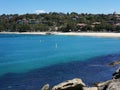 22 November 2022 - Balmoral Beach, NSW, Australia: View of sandy beach and sea